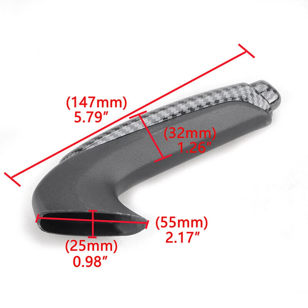 1Pcs Carbon Fiber Front Hand Brake Cover Trim Parts Car Handbrake Lever For Honda Civic Coupe Sedan 2006-2011