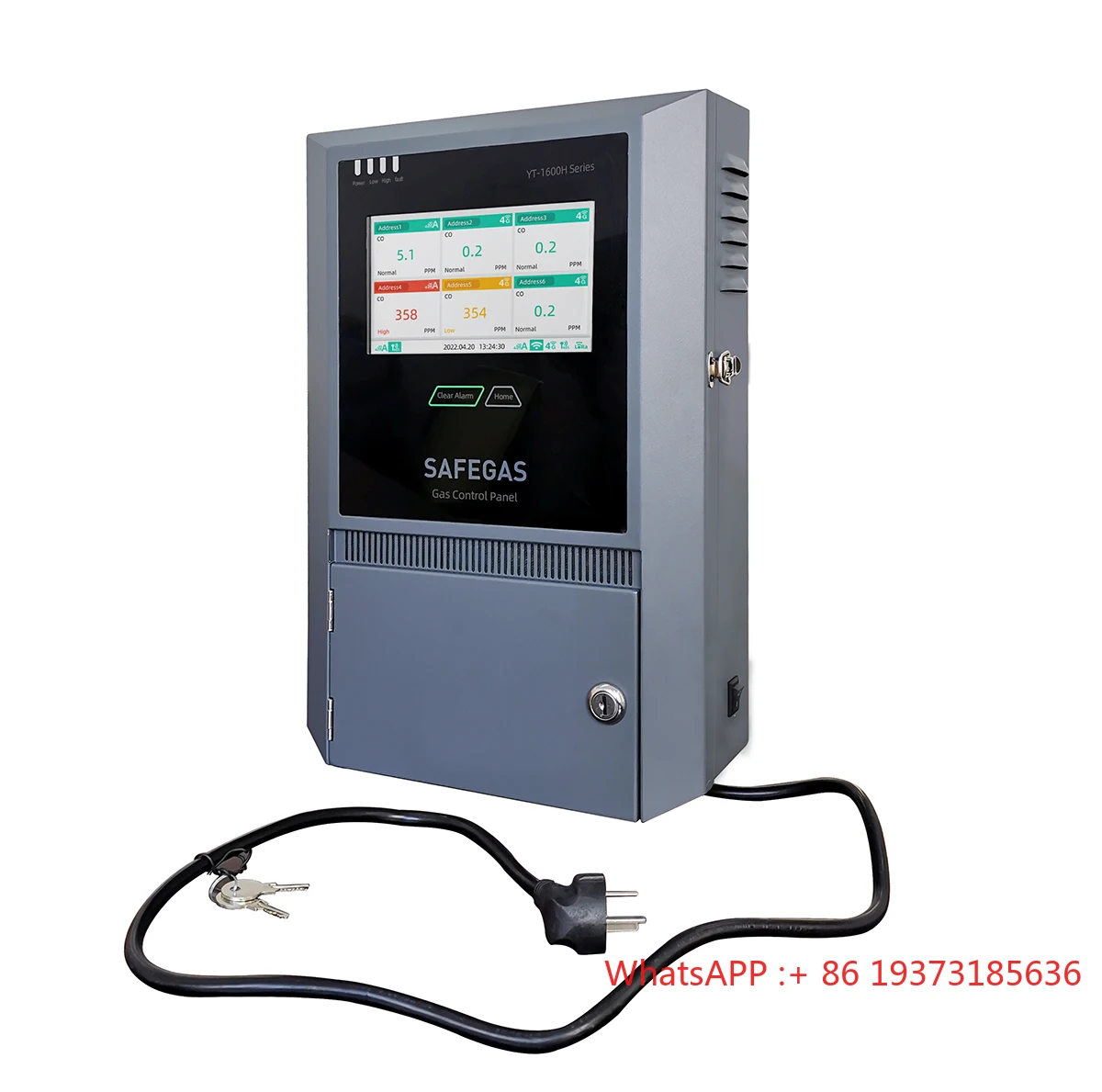 

Заводская цена настенный контроллер газовой сигнализации цветной дисплей Rs485 взрывозащищенный