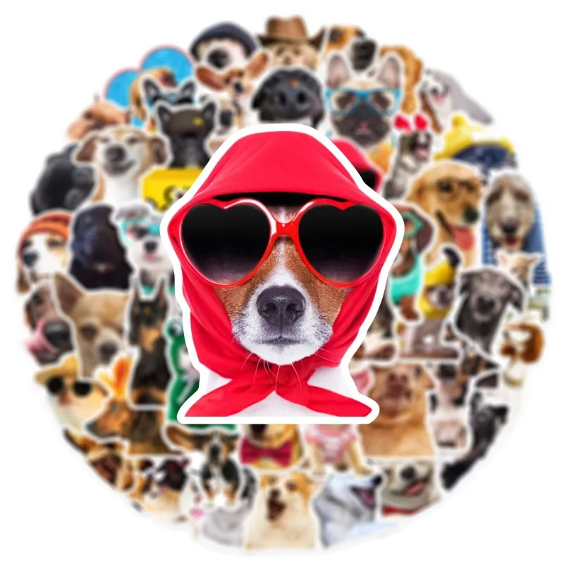 10/25/50pcs Lovely Dogs Stickers Animals Graffiti for For Phone Laptop Guitar Helmet Travel Luggage Skateboard Car DIY Toy