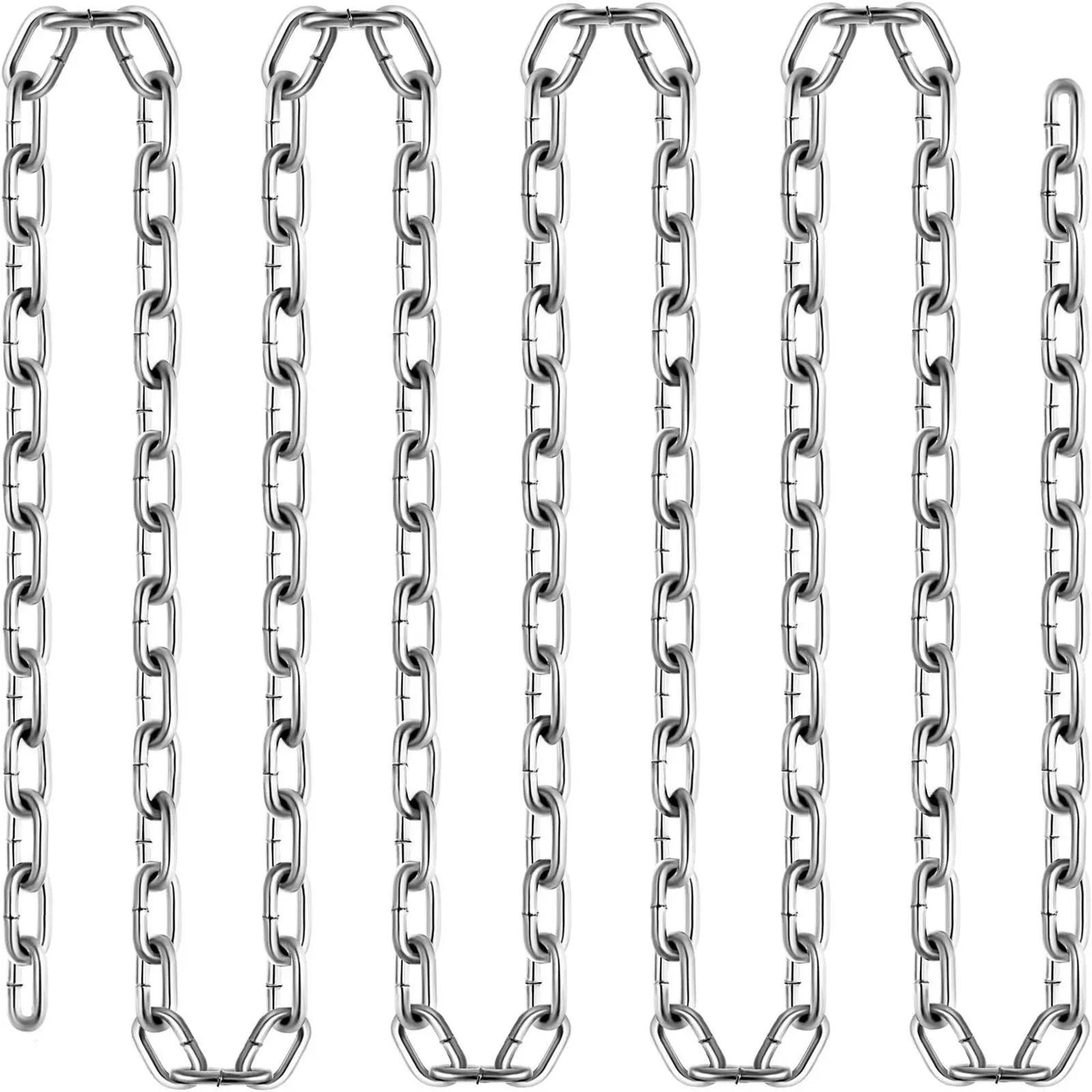 Grade 30 Chain 1/4 Inch by 100Ft Length Grade 30 Proof Coil Chain Zinc Plated Grade 30 Chain for Towing Logging Agriculture and