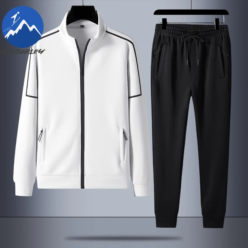 

Maxbarley 2026 Tracksuits Set Men Athleisure Jacket+Pants Two Piece Suits Man 7xl Casual Jogging Outfit Traje De Ciclismo Hombre
