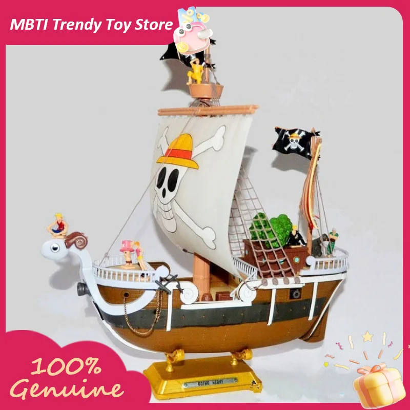

One Piece Golden Merry Toy Ship Figures Luffy Ussop Gifts For Boys Wanli Sunshine Ship Meili Number Collectible Display Item