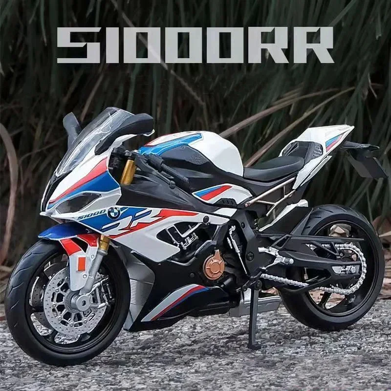 

1/12, BMW S1000RR, мотоциклетная игрушка 1:12 RMZ City, литая металлическая гоночная модель, суперспортивная миниатюрная коллекция, подарок для мальчиков и детей