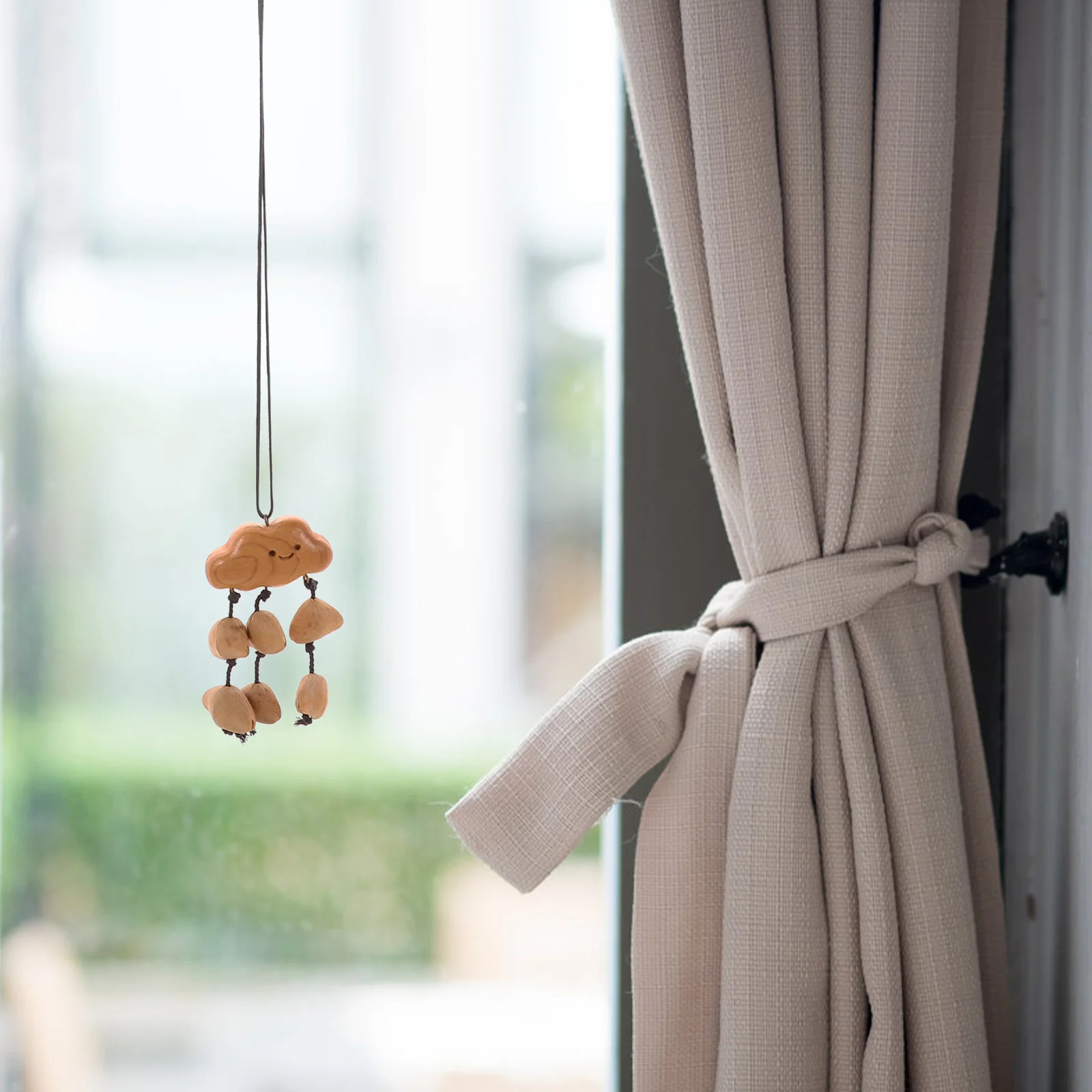 

Handcrafted Walnut Shell Pendant Rustic Hanging Ornament Natural Handmade Home Decoration Ideal Gift for Wall Car Use Walnut