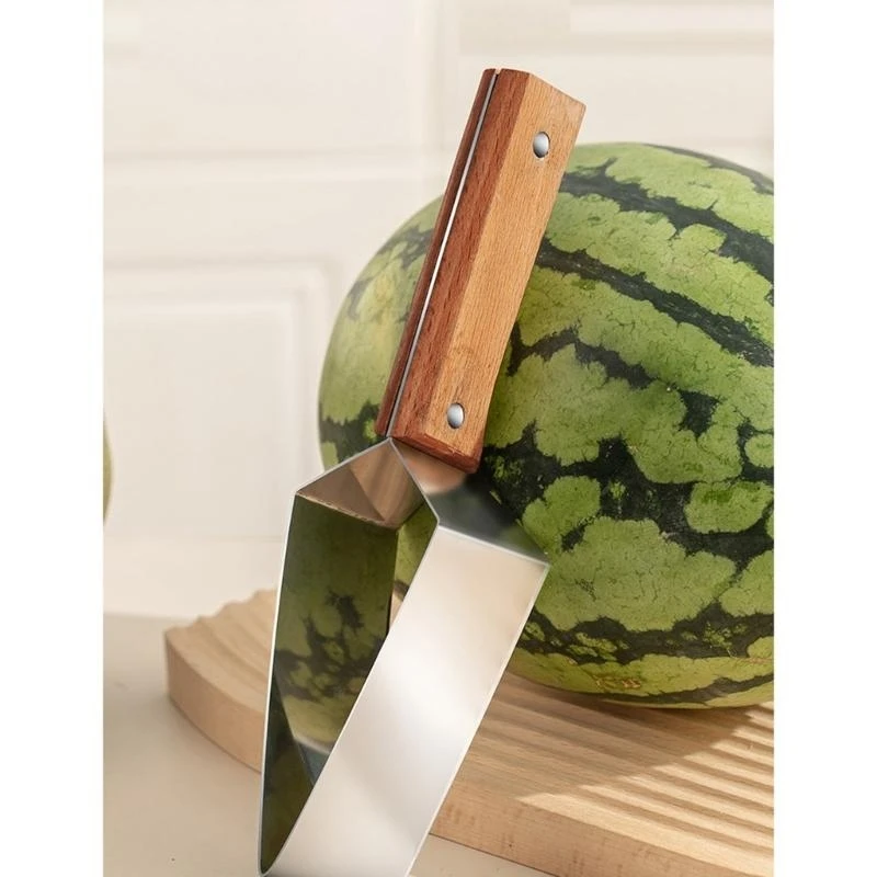 Triangular Watermelon Cutter Stainless Steels Fruit Cutting Tool Melon Cutter Slicer for Family Parties Camping Enduring Q5WC