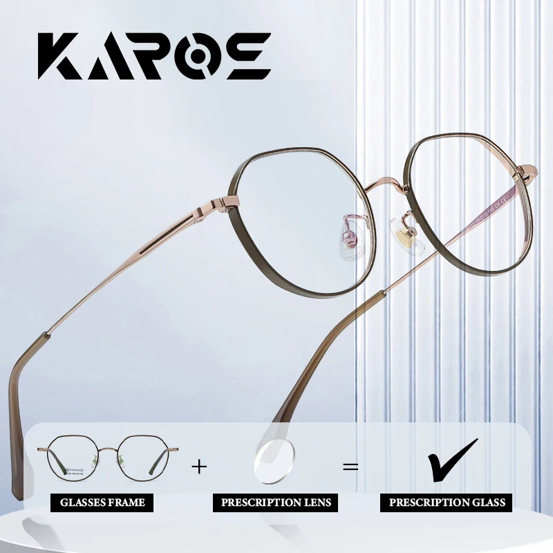 

KAROS Flexible and Comfortable Pure Titanium Frame Prescription Glasses for Men and Women with Multifocal Lenses