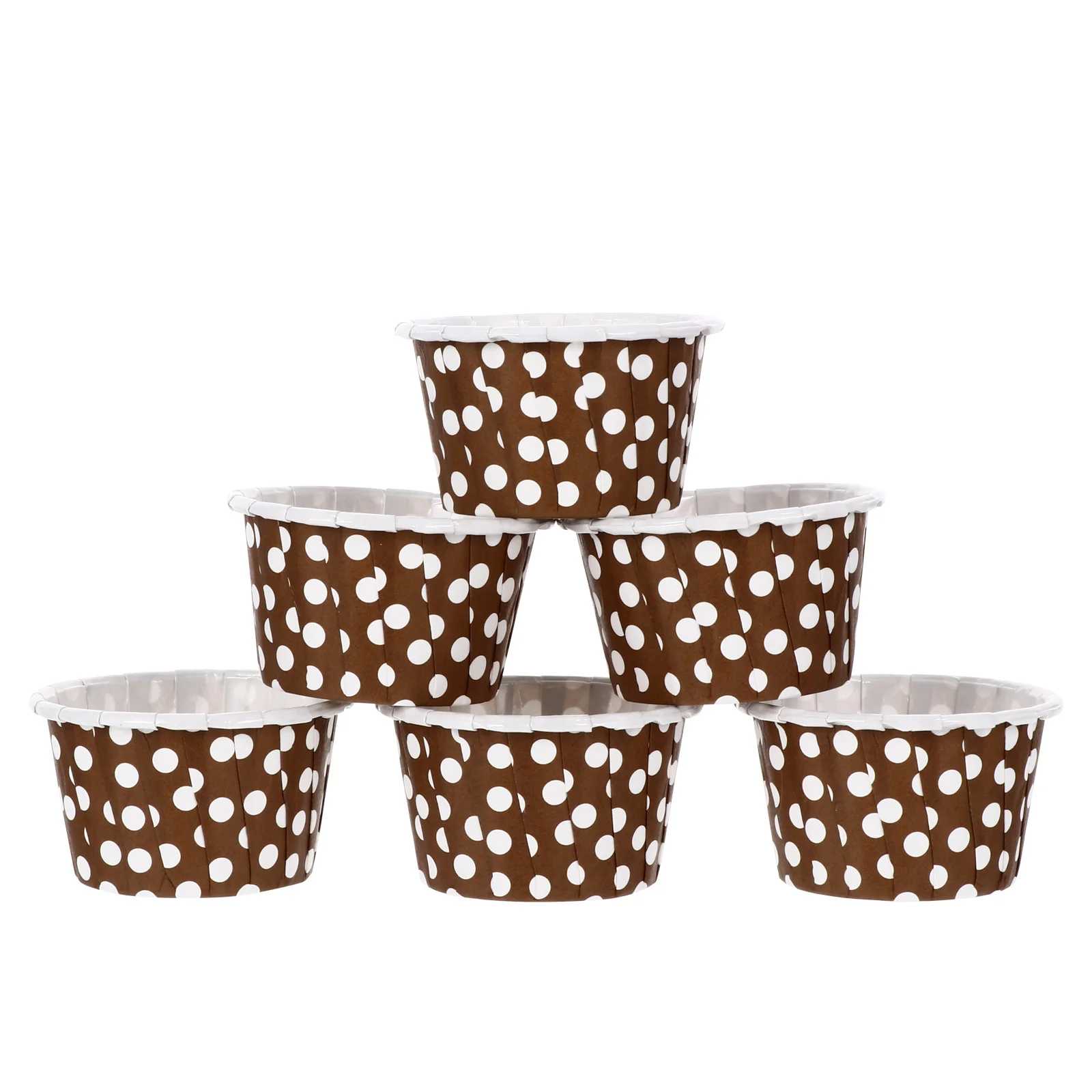 

200 Pcs Paper Cups Cake Cupcake Liners for Party Supplies Disposable Brown Muffin