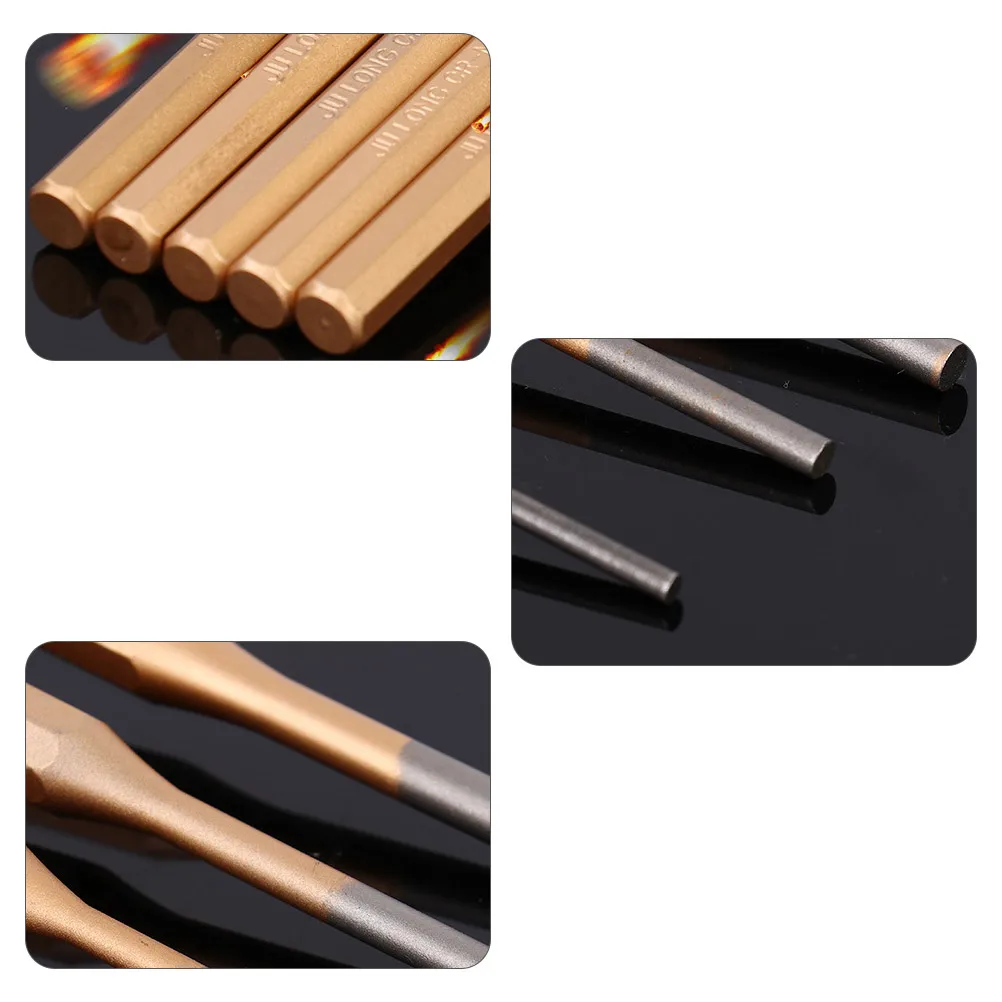 

6pcs Pin Punch Set 3 10mm Metal Punches Craft Hole Center Puncher Automotive Steel DIY Tools Hand punches punch tool