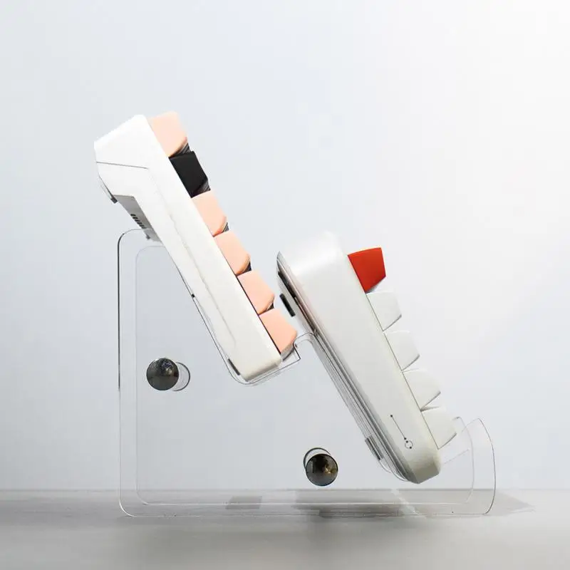 Tempat Keyboard Display 3 Tingkatan Stand Akrilik Transparan untuk Rak Keyboard Mekanis Rak Display Penyimpanan