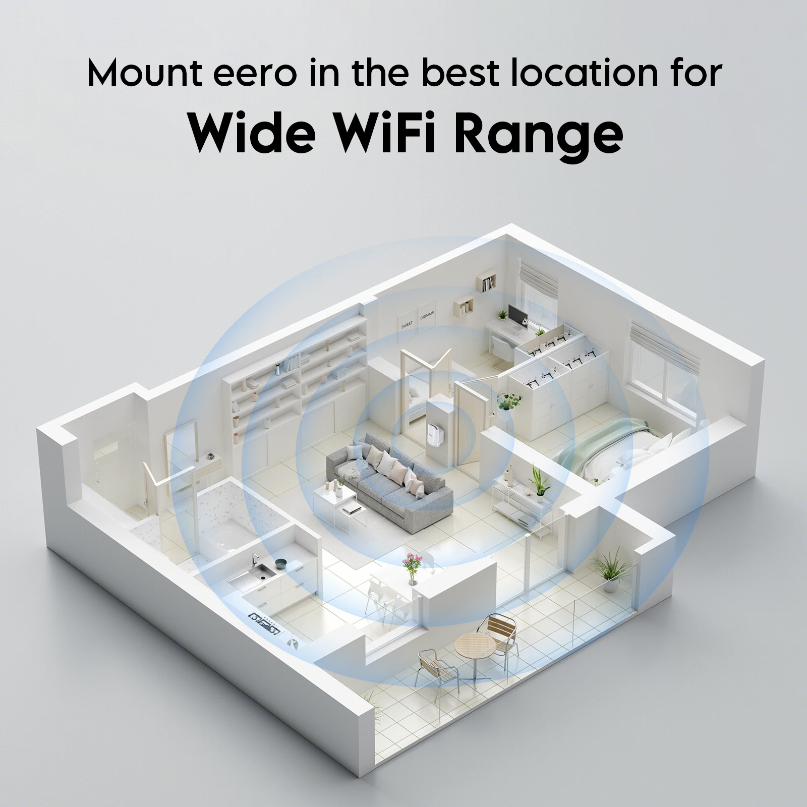 EDUP HY-WT1219-1 eero Pro 7 WiFi 7 라우터용 벽걸이, 케이블 정리 기능으로 공간 절약, 내구성 있고 설치가 간편한 키트