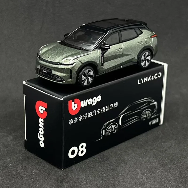 

Bburago 1:64 LYNK & CO 08 EM-P SUV, модель автомобиля из сплава, литая под давлением металлическая игрушка, новые энергетические транспортные средства, модель автомобиля, коллекция моделирования, подарок для детей