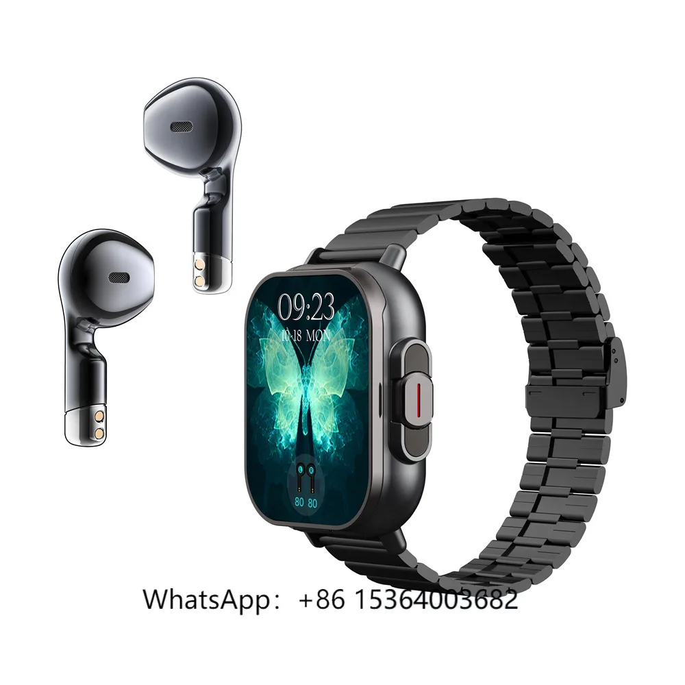 

TJXL-2-in-1 Smart Watch Bluetooth Call GPS Sports Headset Camera Function Fitness Features-Ultra Safe Kids Fashionable Android G