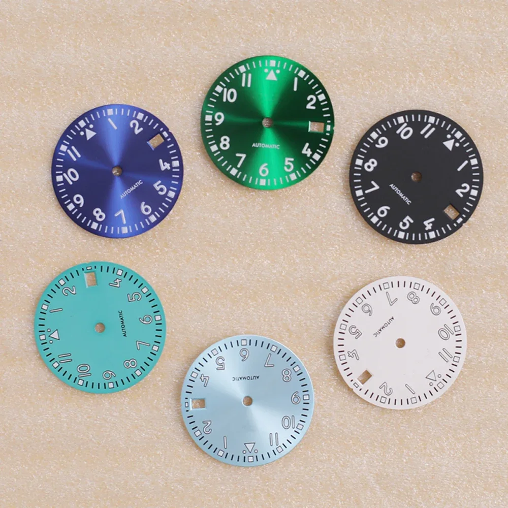 

28.5MM Mod modify Watch Dial Simple Surface with Single Date Watch Face Replacement Parts for NH35/364R/7S Movement