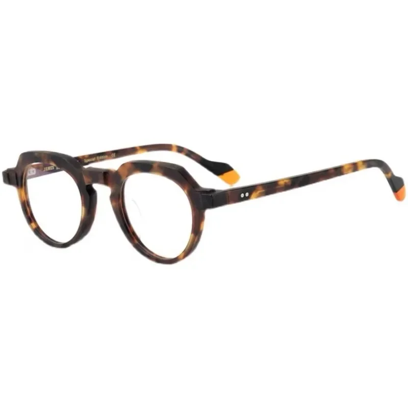 

Designer hand-frosted, sand blue gradual change color frame, Japanese square retro glasses frame for men and women