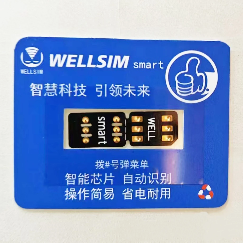 2025 Wellsim Smart With QPE For IP6 6P 7P 8G 8P X XS XSmax XR IP11 12pro 13pro 14pro to 16 Promax Support Latest Versions