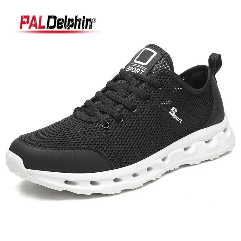

Мужская повседневная обувь с сеткой, летняя дышащая мужская мягкая легкая пляжная обувь, новинка 2025, мужские кроссовки Tenis Masculino Zapatillas Hombre