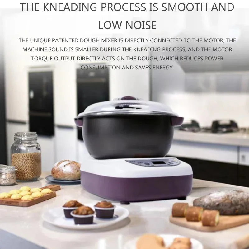 المنزلية 220 فولت 5.5L آلة عجان الدقيق الأوتوماتيكية الصغيرة 220 فولت التخمير الاستيقاظ العجن آلة HMJ35 العجن المنزلية