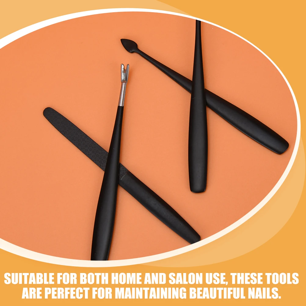 

1Set Nail Tools Manicure Tools Stainless Steel Cuticle Removers Dead Skin Trimmers Nail File Kit Salon Use Cuticle Trimmer
