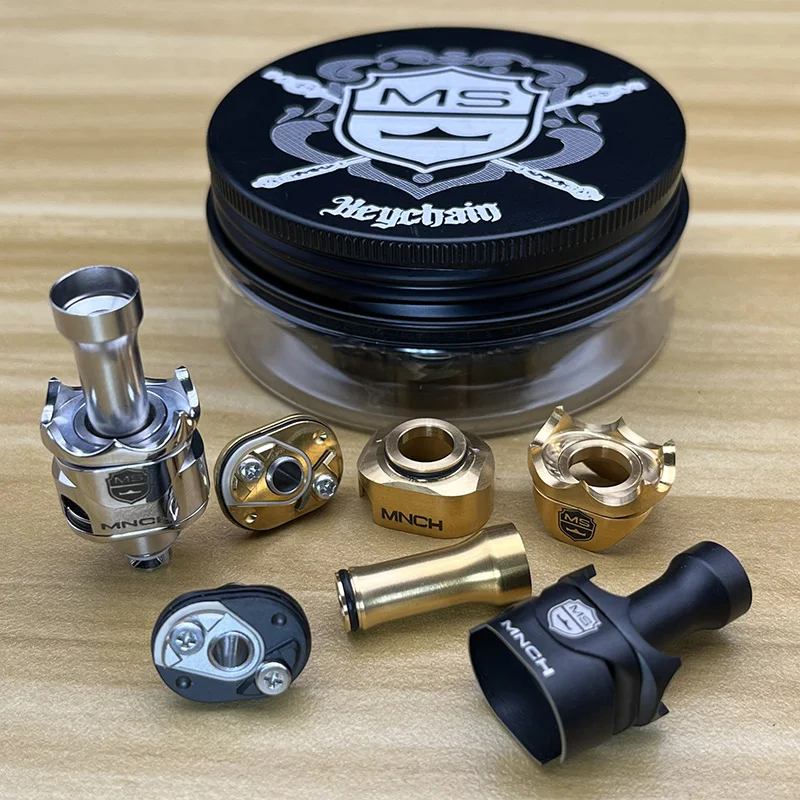 YFTK Monarchy MOBB MS RBA Scepter Style RBA Bridge 316SS Billet BB Boro Tank Vape Mod 4 2.5/3/3.5/4 replacement coil - gallery image 5