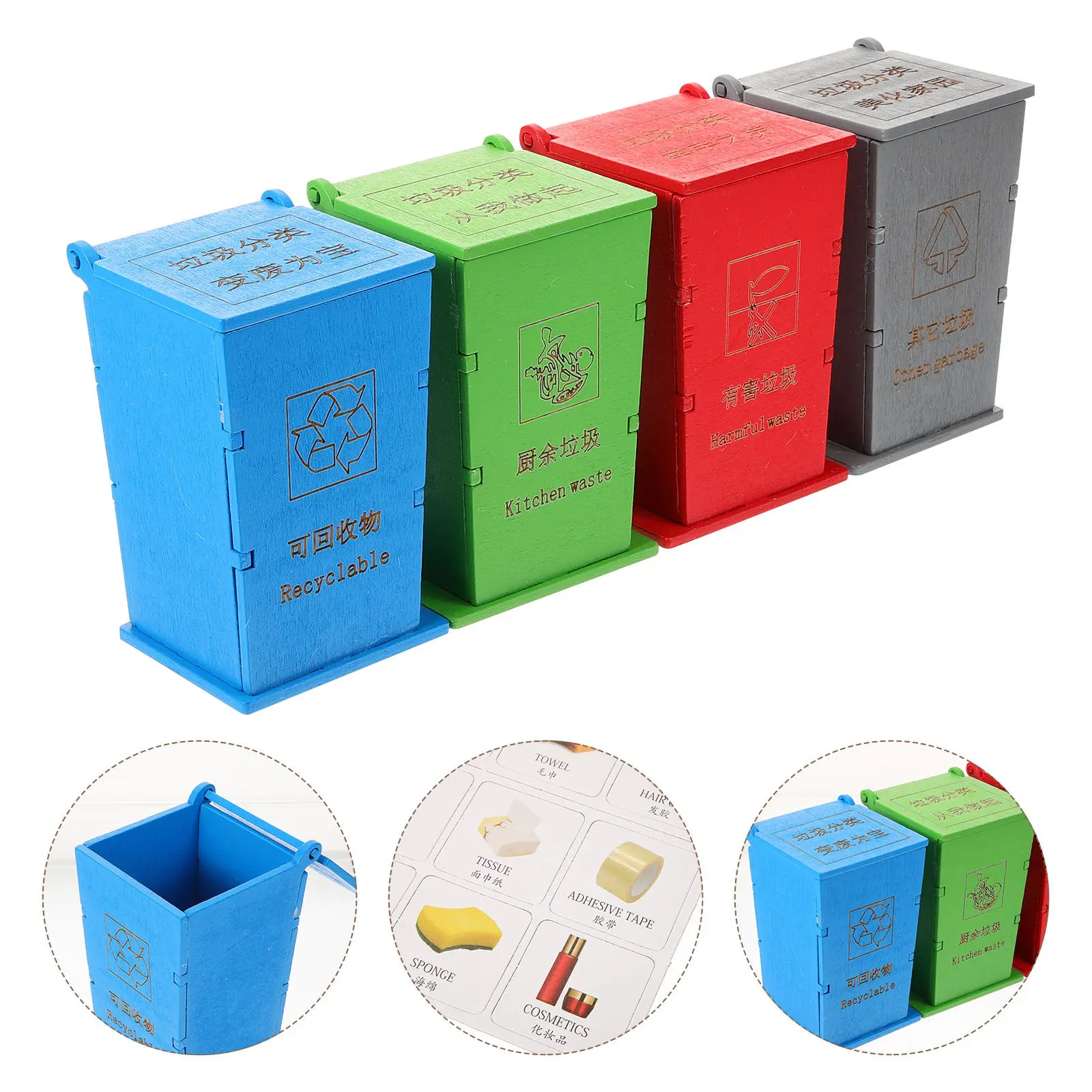 ensemble-de-1-mini-poubelle-en-bois-pour-enfants-jeu-de-tri-outil-d'apprentissage-educatif-developpement-de-la-petite-enfance-accessoire-pedagogique-photo