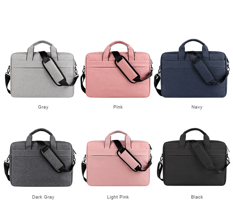 

2023 Custom Briefcase Computer Business Waterproof Messenger 14 15.6 16 Inch Polyester Laptop Bag for Women Business Men Office