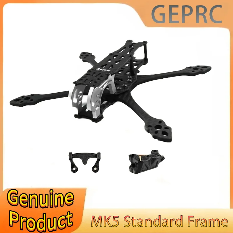 

Стандартная рама GEPRC GEP-MK5, подходит для дрона серии Mark5, углеродное волокно для RC FPV квадрокоптера, аксессуары для дронов Freesryle, запчасти