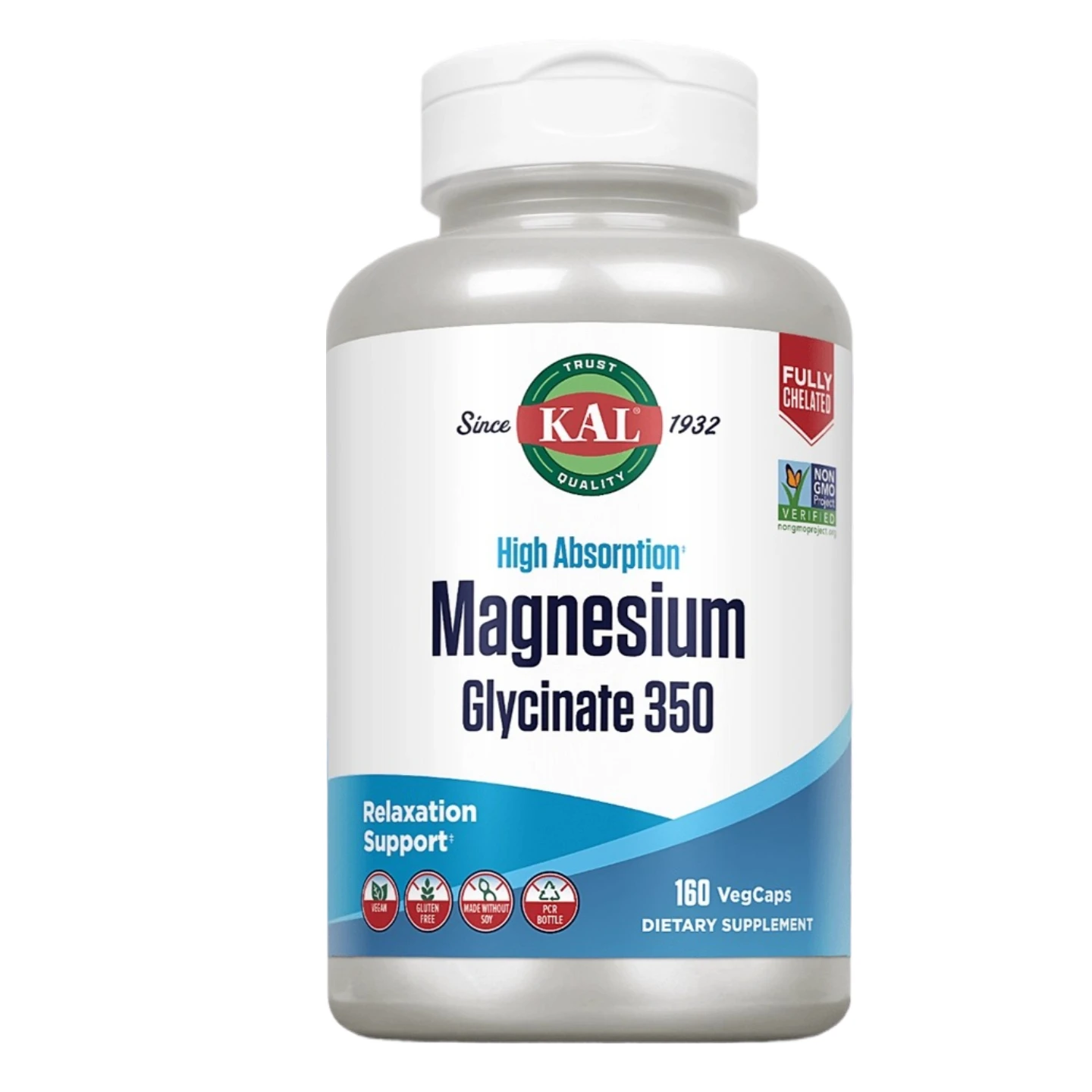 

Magnesium Glycinate - Helps with Stress, Muscle, Sleep, Joints, Bones, Immune and Cardiovascular Health, Relaxation