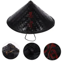 NEW Hat For Kids Japanese Samurai Hat For Kids Cosplay Props Bamboo Hat For Kids Samurai Cosplay Knight Cap Rice Hat For
