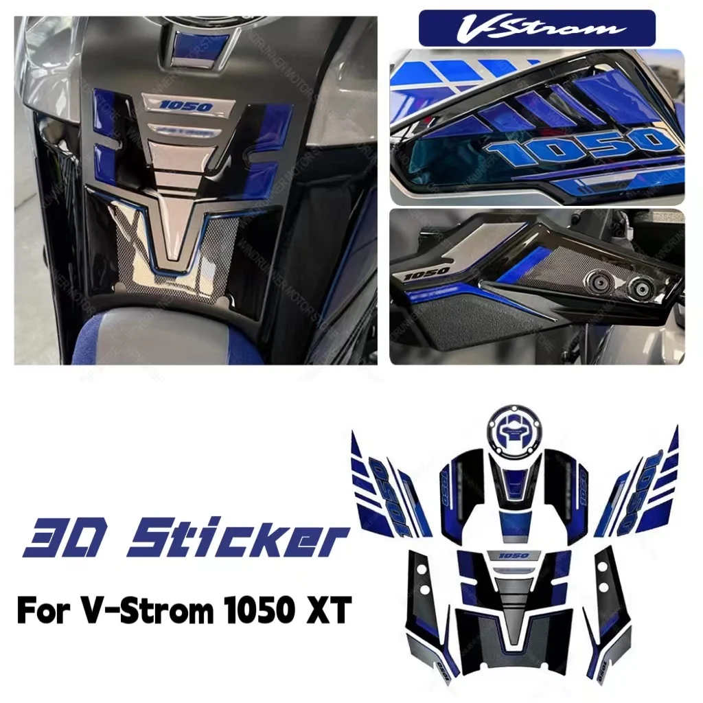 

For V-Strom 1050 XT Motorcycle Accessories Waterproof Protective Tank Pad Stickers Kit 3D Epoxy Resin Protective Sticker