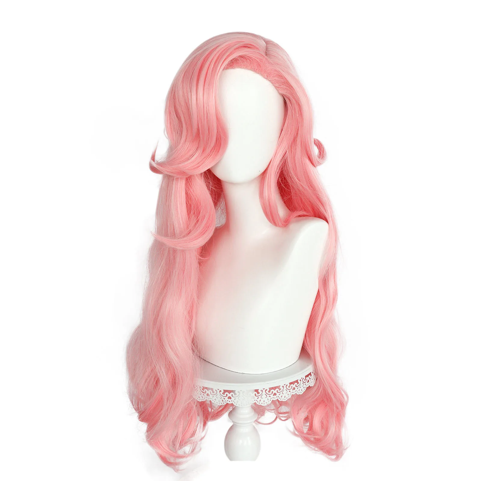 

Pink fringe long curly hair synthetic wig-For Little Pony character Fluttershy cosplay wig animation reality wig