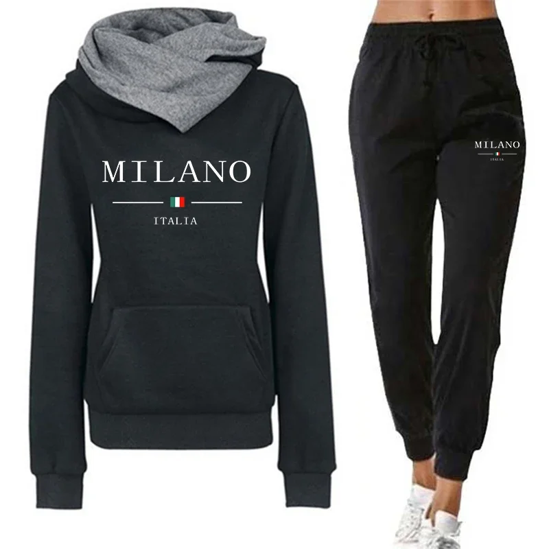 Women's Tracksuit Print Quality Casual Hoodie Sweatshirts Outdoors Sports Jogging Jogging Clothes Autumn Winter Warm Streetwear
