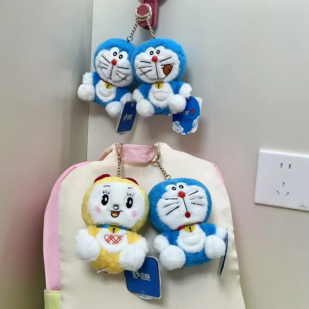 

Doraemon Plush Toy Doll Keychain Pendant Jingle Cat Bag School Bag Pendant Cartoon Doraemon Pendant Doll Children's Toy Gift