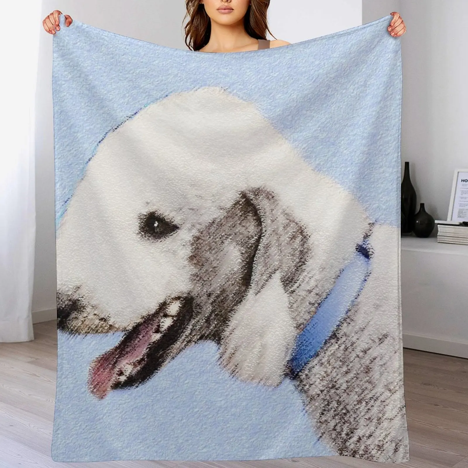 

Bedlington Terrier Throw Blanket Thermal Giant Sofa Blankets