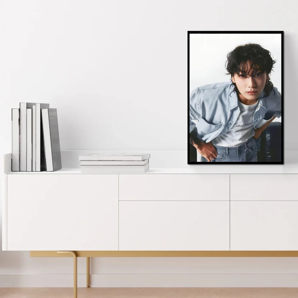 KPOP Jung Kook Poster Classic Vintage Posters HD Quality Wall Art Retro Posters for Home Room Wall Decor