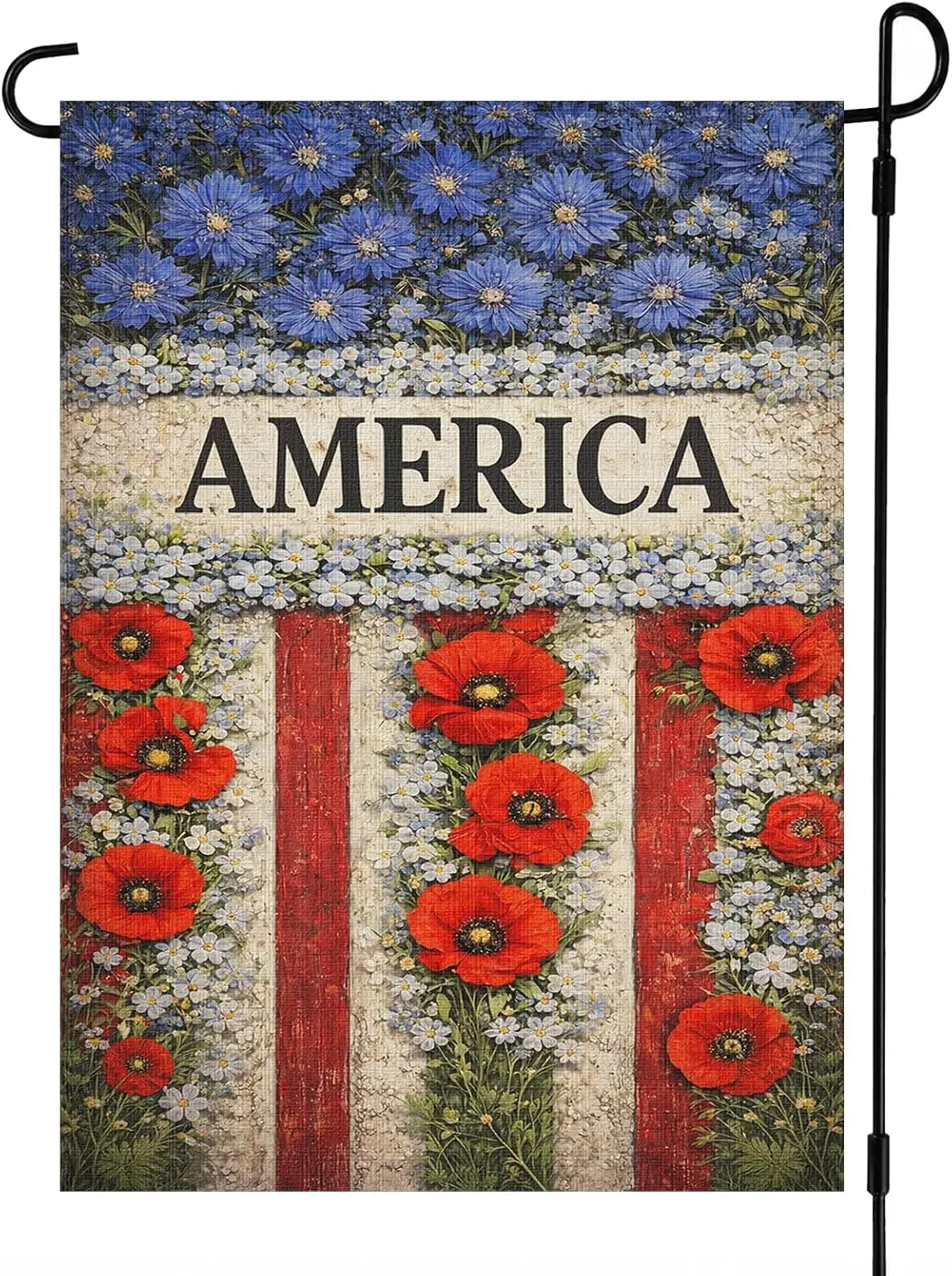 Patriotic Garden Flag, 12 x 18 Inch, Double Sided yyi