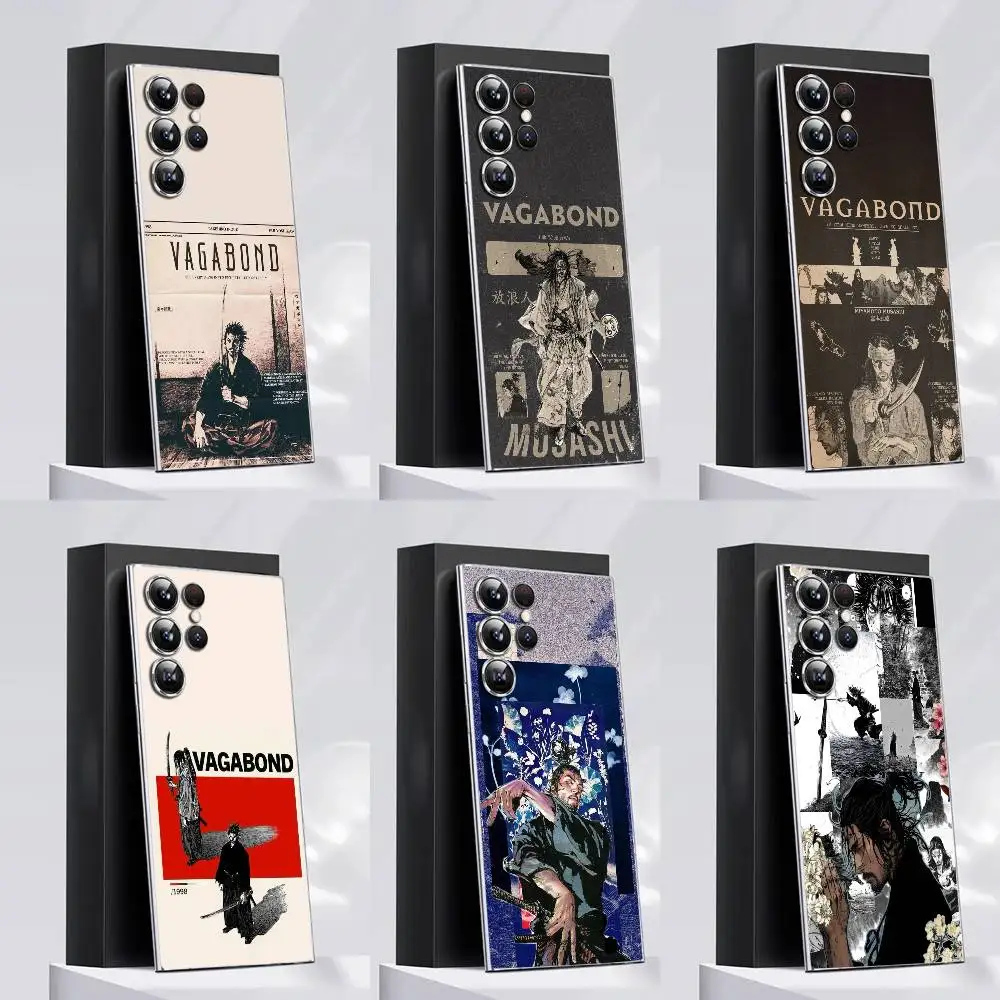 

Vagabond Miyamoto Musashi Phone Case For Samsung S30,25,24,23,21,22,20,10,5G,FE,lite,PIus,Ultra Transparent Cover