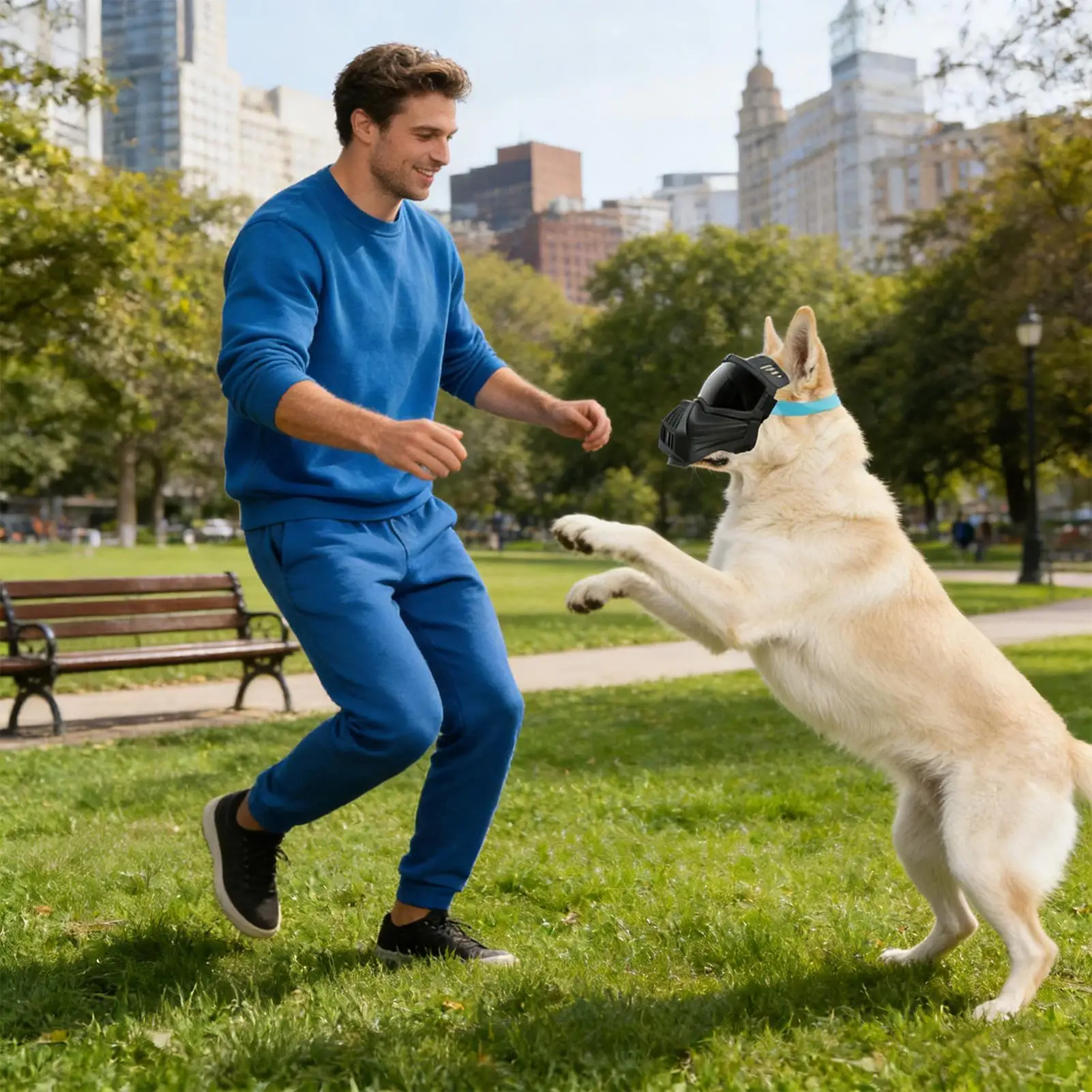 

Dog Goggles Medium Breed Anti-Fog Glasses With Mouth Cover UV Protection Adjustable Windproof Glasses For Dogs For Full Face