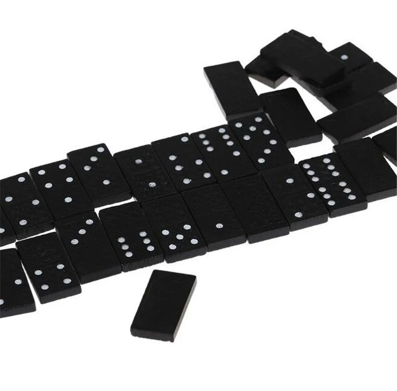Domino with Wood Storage BoxDomino Board Games With Instructions Educational Toy for Kids- Very Suitable for Family Game Nights