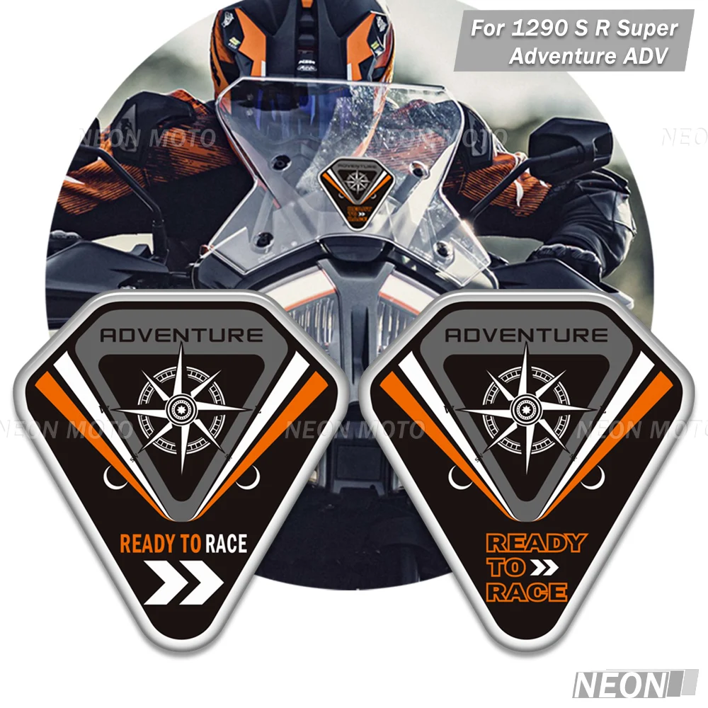 For 1290 Super Adventure S R ADV Motorcycle 3D Tank Pads, Anti Slip Side Grips Fuel Oil Knee Protector Stickers Kit