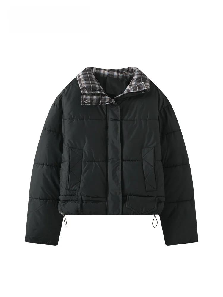 

Теплый длинный пуховый топ для женщин больших размеров, осенняя утягивающая хлопковая верхняя одежда с мясным покрытием, топ с грушевидным принтом, облегающий крой