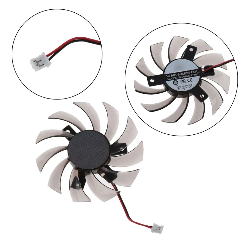 

Graphics Card Cooler Fan Suitable for Gigabyte 6850 7970 460 GTX560Ti R270X 260x 75MM PLD08010S12H Cooling Fan