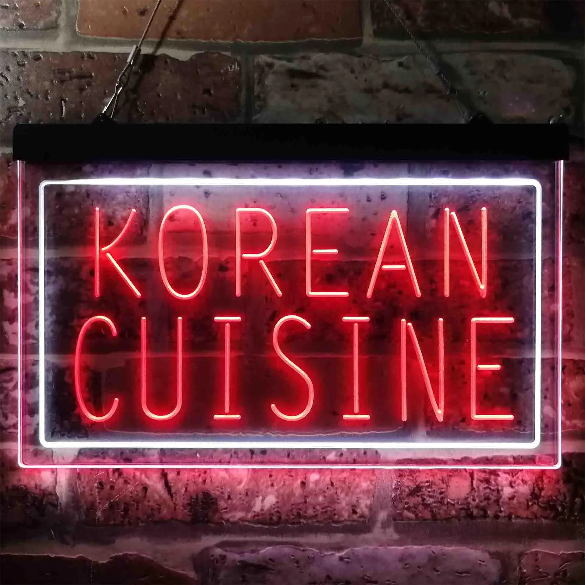 

Двухцветная светодиодная неоновая вывеска KOREAN CUIRSINE st6-i3843