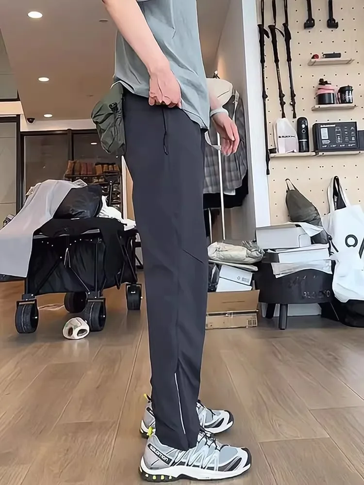 

Ice Silk Thin Summer Work Pants Men's Outdoor Sports Climbing Trousers Qui Dry Slimming American Functional Casual Pants