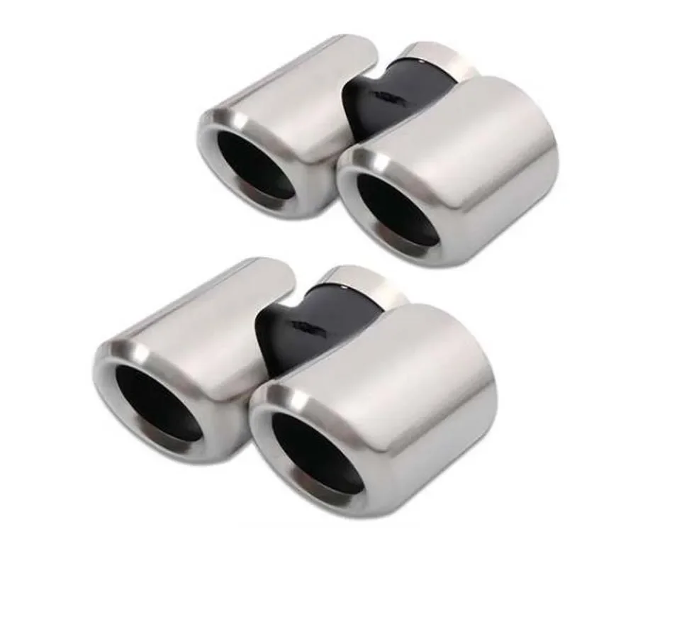 

For Landrover defend 90 110 2020-2022 Stainless Car Exhaust Pipe cover Muffler Tail Pipe Double Outlet Tailpipe car accessories