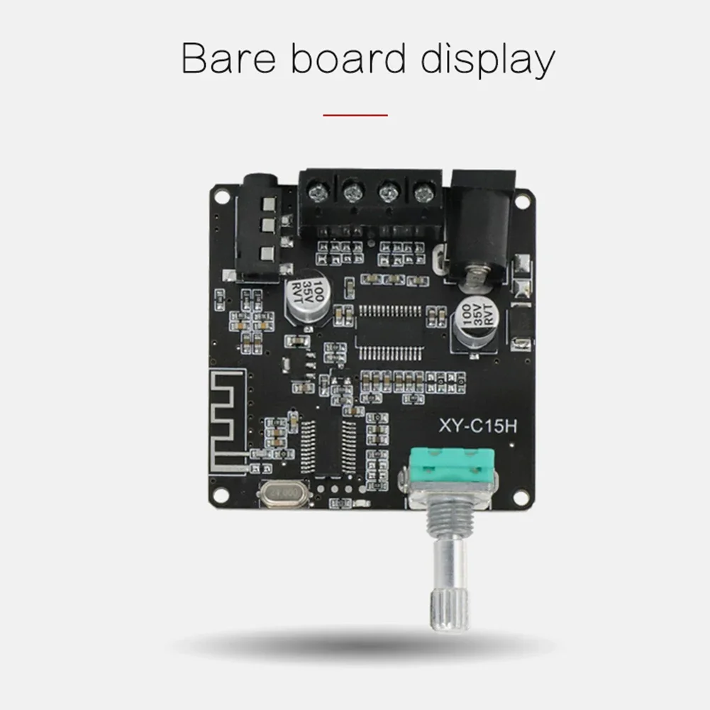 XY-C15H 20Wx2 Dual Channel Mini Bluetooth Audio Speaker 360 Degree Stepless Tuning Small Power Amplifier Circuit Board