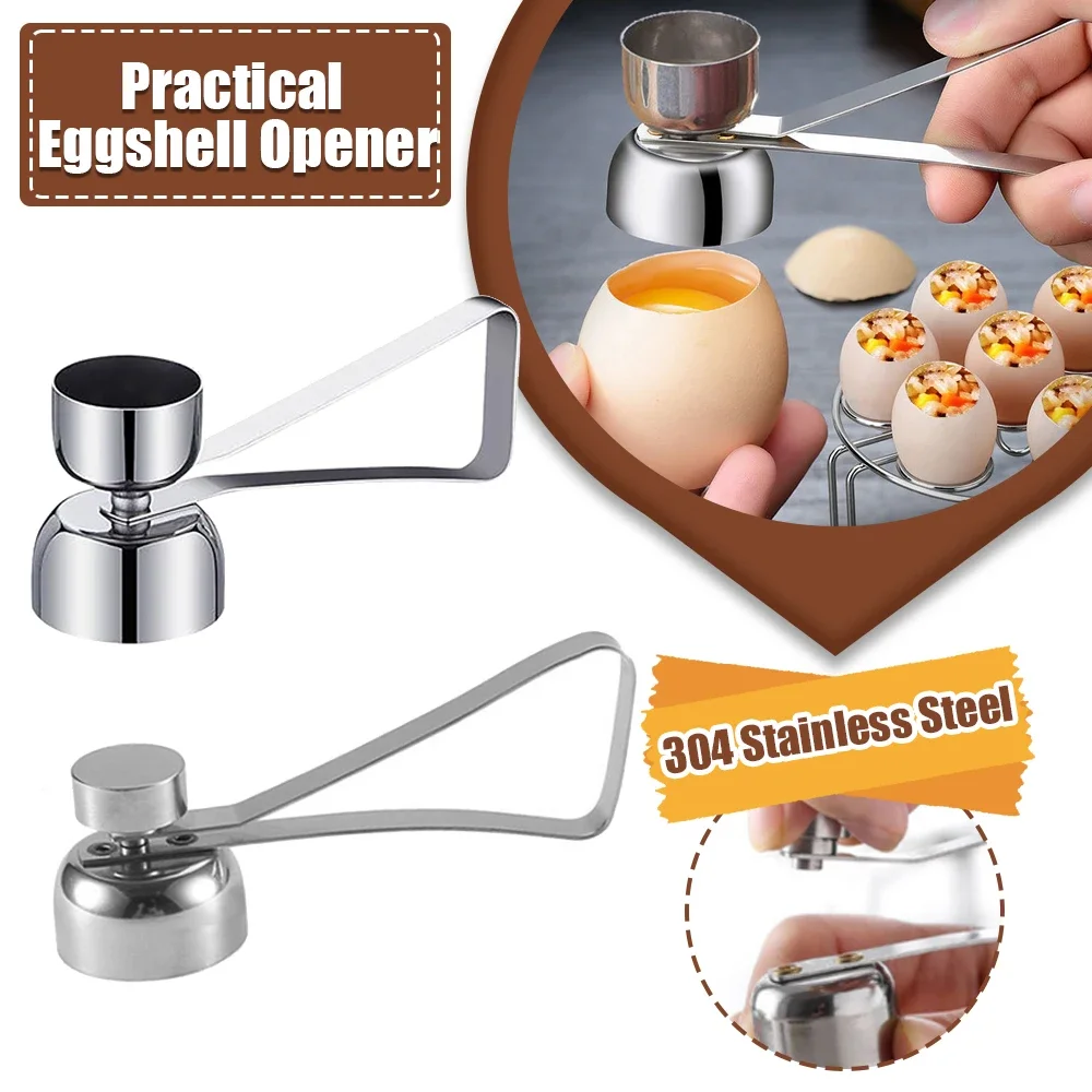 Eggshell Cutter 304 Stainless Steel Egg Shears Eggshell Bottle Opener Double-head Egg Cutter Opens Eggshells To Cook Raw Eggs.