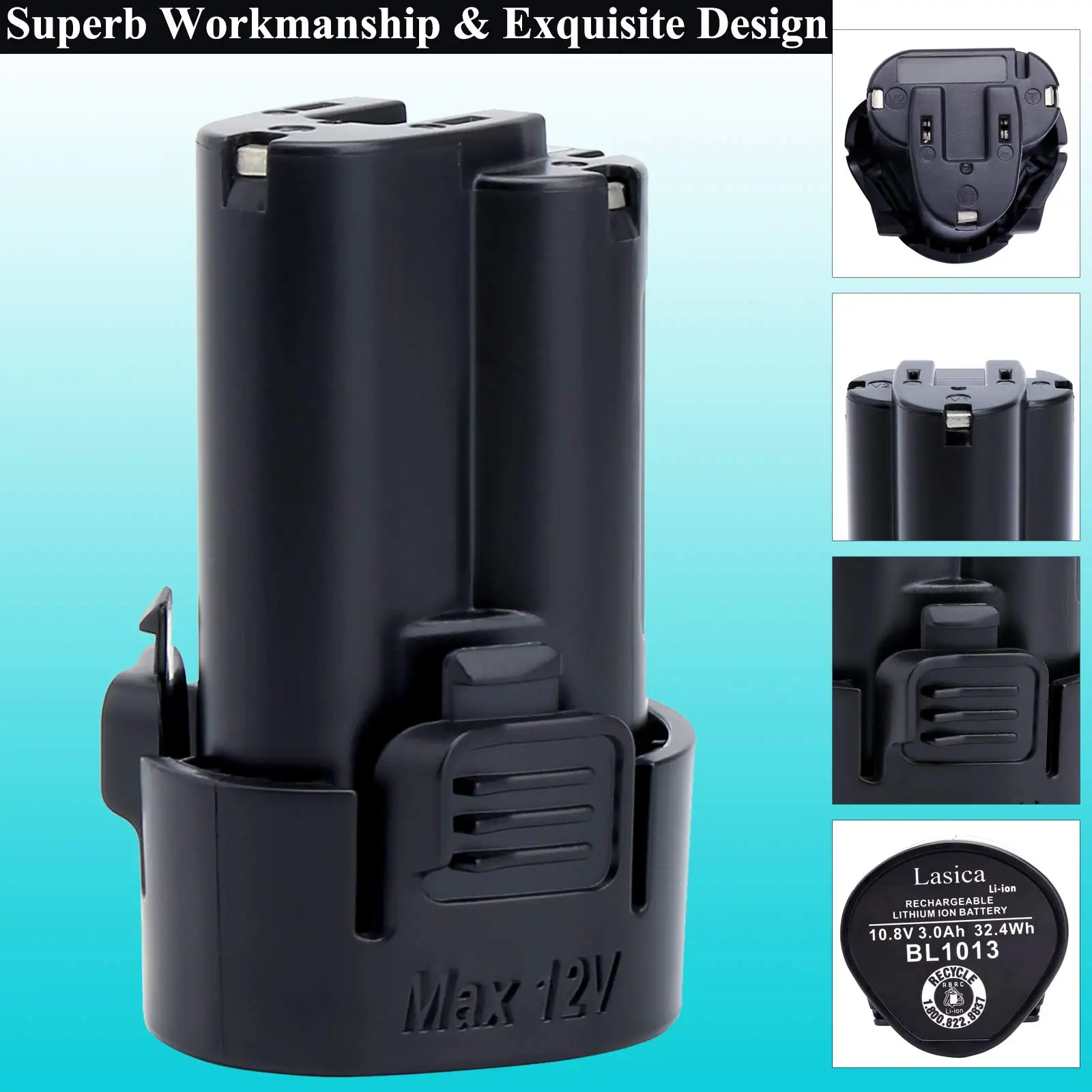 Suitable for Mak 10.8V lithium battery BL1013 powerful safe and practical electric tool battery