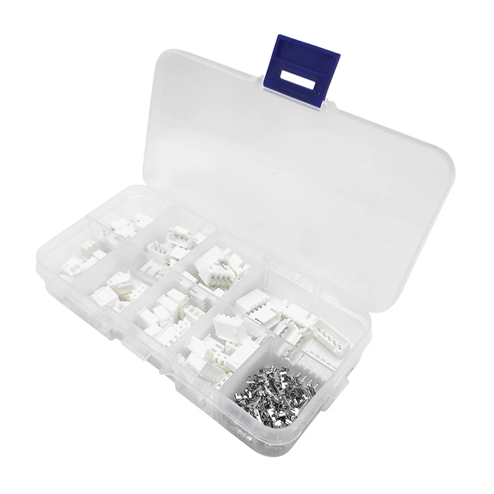 for jst PH Connector Kit Housing Adapter Crimping Tool White 2.0mm 2A AC Copper Tin Coating for jst-PH 0.8mm To 1.6mm