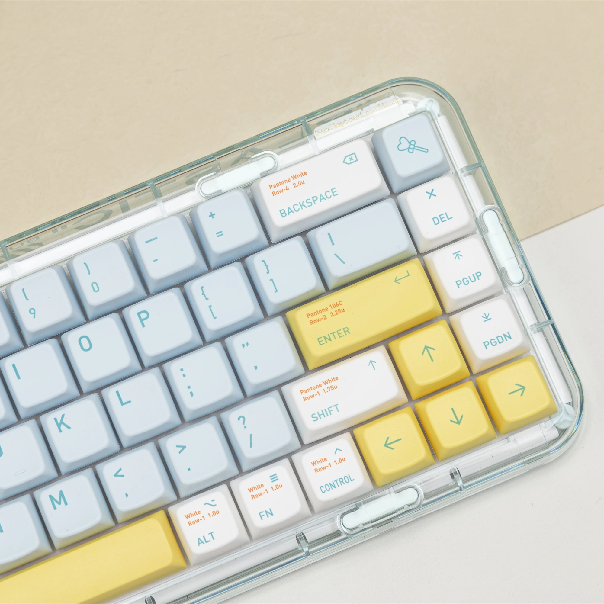 PBT Keycaps Dream of Shallow Sky Keycaps Dye Sublimation MDA Profile For MX Switch Mechanical Keyboard 141 Keys MDA Keycaps