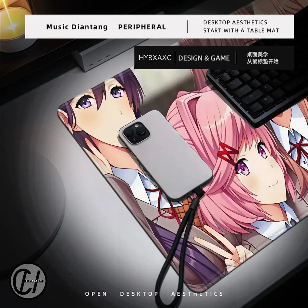 Mouse Pad MousePad Non-slip D-Doki Game Doki Lockedge Literature Office Student Club Gaming Thickened Large Writing Pad Cushion